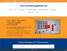 Tablet Screenshot of ontariomortgagedeals.com